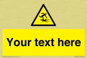 Custom warning thin ice